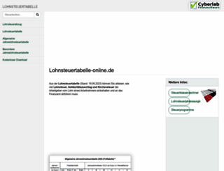 lohnsteuertabelle-online.de screenshot