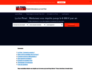 loi-pinel-info.org screenshot