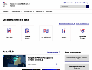 loiret.gouv.fr screenshot