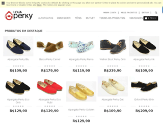 lojaperky.com.br screenshot