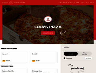 lojaspizza.com screenshot