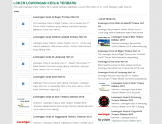 lokerlowongankerjaterbaru.com screenshot