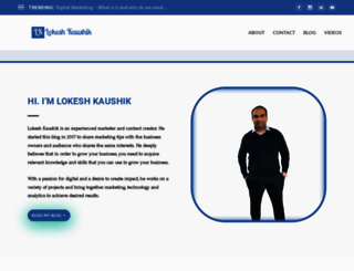 lokeshkaushik.com screenshot