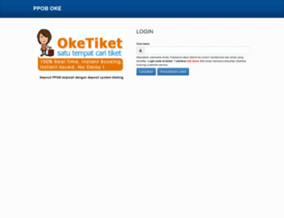 loket.oketiket.com screenshot