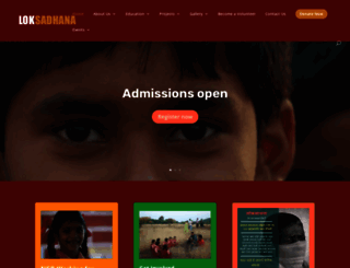 loksadhana.org screenshot