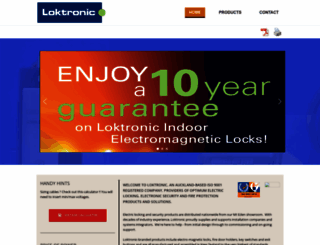 loktronic.co.nz screenshot