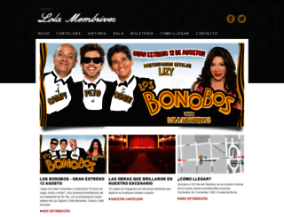 lolamembrivesteatro.com.ar screenshot