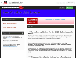 lollittleleague.sportssignupapp.com screenshot