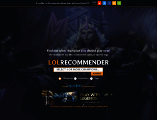 lolrecommender.com screenshot