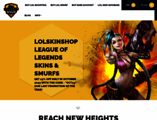 lolskinshop.com screenshot