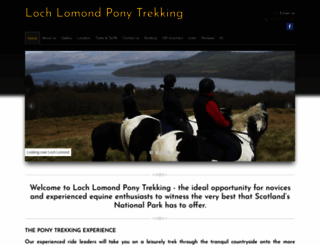 lomond-ponytreks.co.uk screenshot