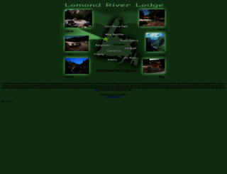 lomond-river-lodge.com screenshot