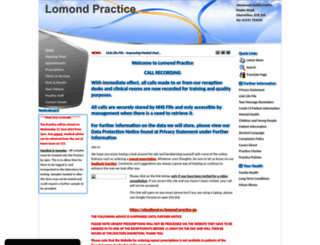 lomondpractice.co.uk screenshot