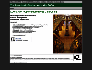 lon-capa.org screenshot