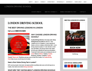 london-driving-school.com screenshot
