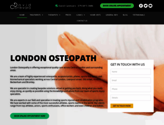 london-osteopathy-pilates.co.uk screenshot
