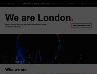 london.gov.uk screenshot