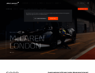 london.mclaren.com screenshot