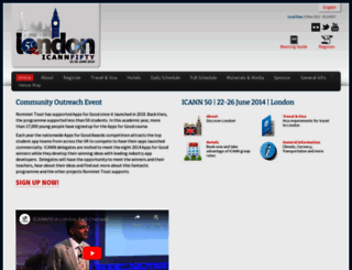 london50.icann.org screenshot