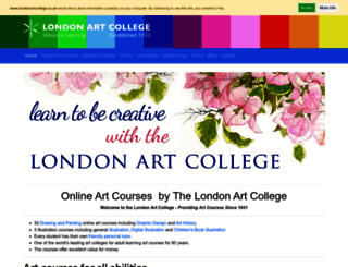 londonartcollege.co.uk screenshot