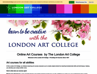 londonartcollege.co.uk screenshot