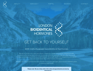 londonbioidenticalhormones.com screenshot