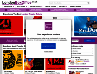 londonboxoffice.co.uk screenshot