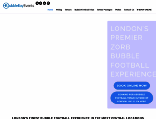londonbubblefootball.co.uk screenshot