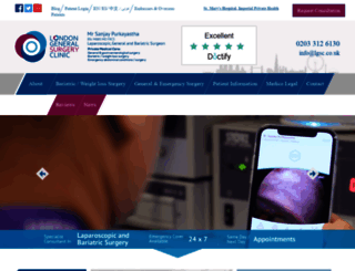 londongeneralsurgeryclinic.com screenshot