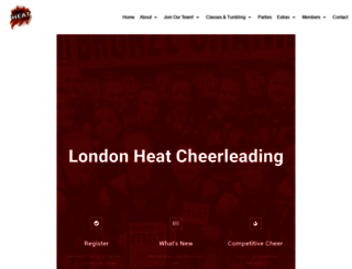 londonheatcheerleading.com screenshot