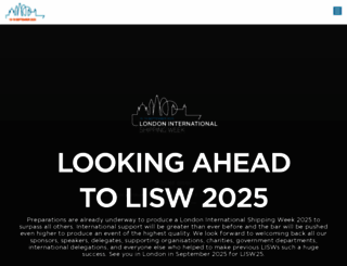 londoninternationalshippingweek.com screenshot