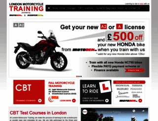 londonmotorcycletraining.co.uk screenshot