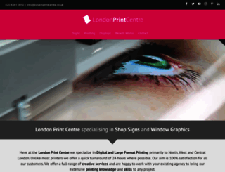 londonprintcentre.co.uk screenshot