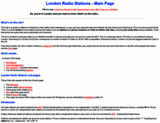londonradiostations.co.uk screenshot