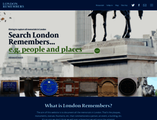 londonremembers.com screenshot