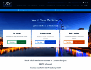 londonschoolofmediation.com screenshot