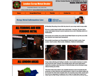 londonscrapmetaldealer.co.uk screenshot