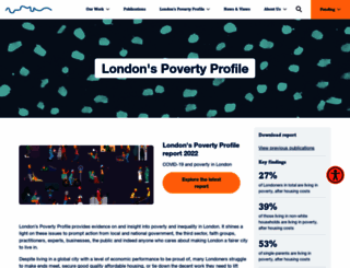 londonspovertyprofile.org.uk screenshot