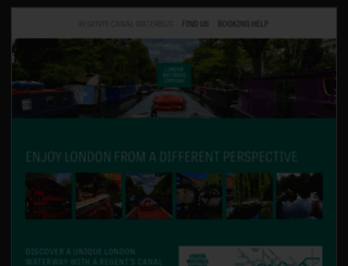 londonwaterbus.co.uk screenshot