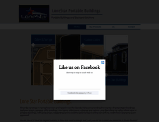 lonestar-sheds.com screenshot