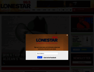 lonestar995fm.com screenshot