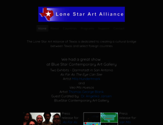 lonestarartalliance.org screenshot