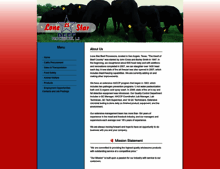 lonestarbeef.net screenshot