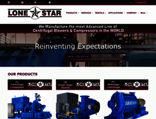lonestarblower.com screenshot