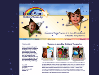 lonestarchildrenstherapy.com screenshot