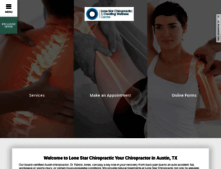 lonestarchiropractic.com screenshot