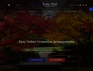 lonestarcremation.com screenshot