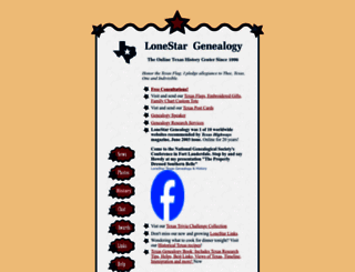 lonestargenealogy.com screenshot