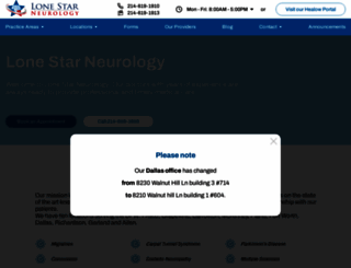 lonestarneurology.net screenshot