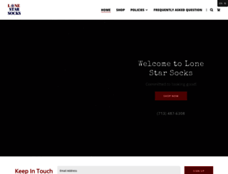 lonestarsocks.com screenshot